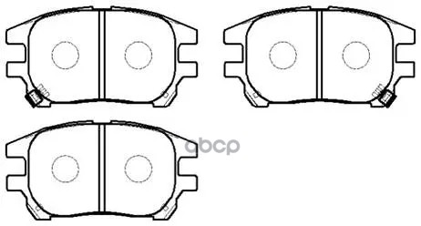 Колодки Тормозные Дисковые Lexus: Rx300 02-03  Toyota: Harrier 01.08- HSB арт. HP5204