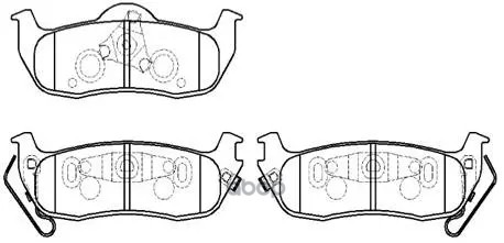 Колодки Тормозные Дисковые Toyota: Estima 00-  Sienna 04- HSB арт. HP5208