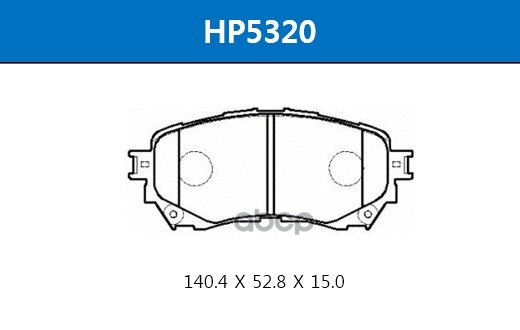 Колодки Тормозные Дисковые Передние Mazda 6 13- HSB арт. HP5320