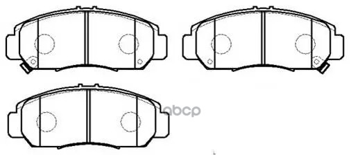 Колодки Тормозные Дисковые Honda: Accord (6Cyl) 03- HSB арт. HP8145