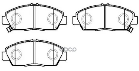 Колодки Тормозные Дисковые Передн Honda: Accord Iv 90 - 93, Accord V 93 - 96, Accord Vi 96 - 98, Prelude Iv 92 - 96, Prelude ...