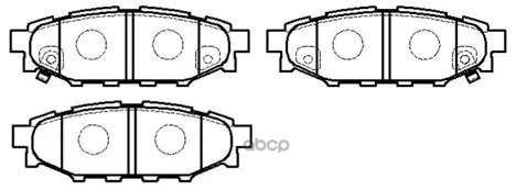 Колодки Тормозные Дисковые Задн Subaru: Forester 08 - , Impreza Наклонная Rяя Часть 08 - , Legacy Iv 03 - , Legacy Iv Универс...