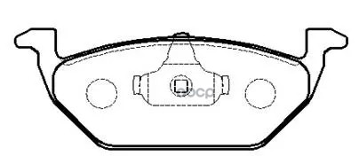 Колодки Тормозные Дисковые Передн, (Узкий Пружинный Фиксатор На Всех 4-Х Колодках) Audi: A1, A2, A3 Ii HSB арт. HP9409
