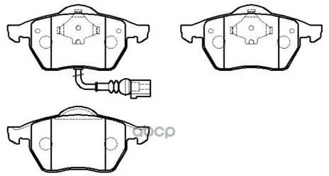Колодки Тормозные Дисковые Audi: A3, Tt, Coupe, Cabrio HSB арт. HP9471