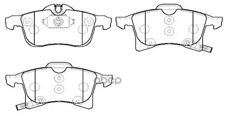 Колодки Тормозные Дисковые Opel: Astra H, Meriva, Zafira HSB арт. HP9653