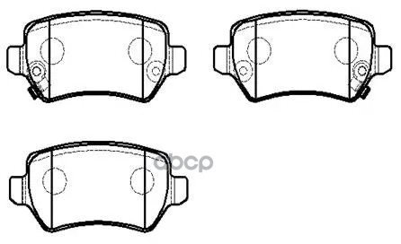 Колодки Тормозные Дисковые Задн Opel: Astra G, H, Zafira HSB арт. HP9654