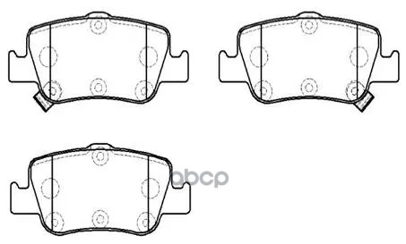 Колодки Тормозные Дисковые Задн Toyota: Auris (Bosh) 07-, Corolla (Bosh) 07- HSB арт. HP9915