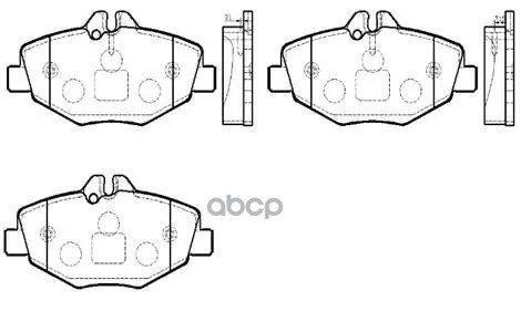 Колодки Тормозные Дисковые Bezn E-Class (W211)(S211) 02.3- HSB арт. HP9918