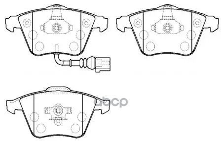 Колодки Тормозные Дисковые Audi: A3 Sedan(8P1), Sportback(8Pa) 03.7-, Skoda Superb 08.7-, V, W Passat Berlina(3C2), Variant(3...