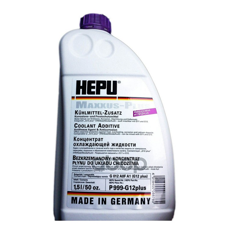 Антифриз HEPU Maxus-plus G12 концентрат фиолетовый 1,5 л P999-G12PLUS Hepu арт. P999-G12PLUS
