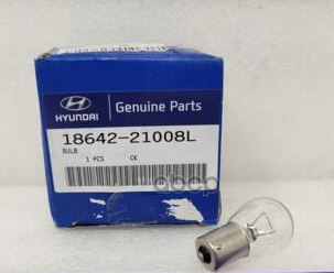 Лампа накаливания 12V P21W 16W HYUNDAI/KIA 1 шт. пакет 1864221008L Hyundai-KIA арт. 1864221008L