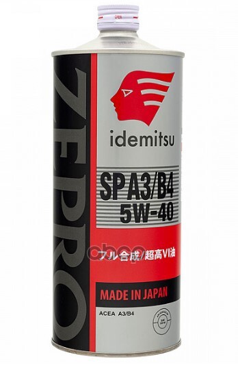 IDEMITSU Масло моторное IDEMITSU ZEPRO EURO SPEC 5W-40 SP A3/B4 1л (1849-001) 30006054-001