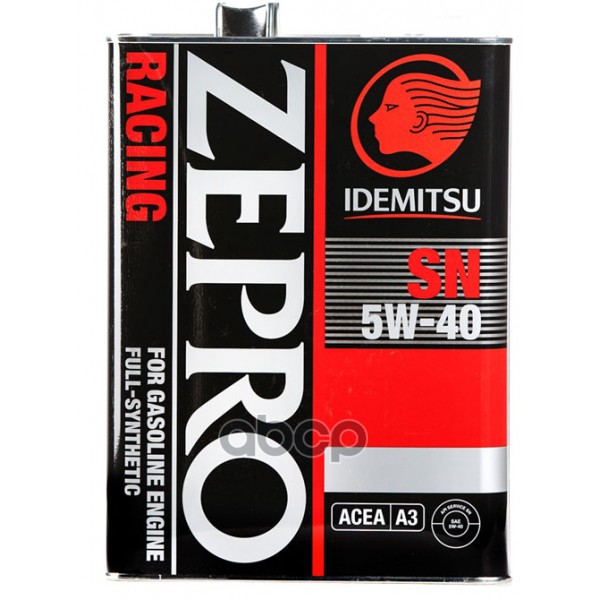 IDEMITSU Масло Моторное Idemitsu Zepro Racing 5W-40 Синтетическое 4 Л 3585-004