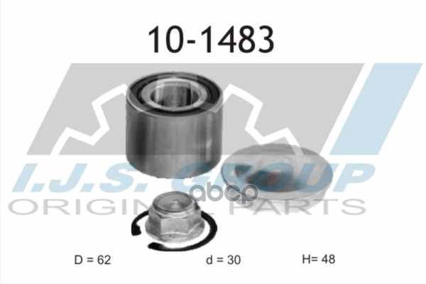 Подшипник Ступичный Dacia: Dokker 1.2/1.5D 12- IJS арт. 10-1483