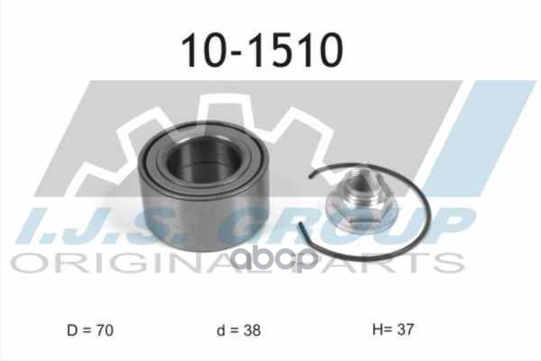 Подшипник Ступичный Hyundai: I10 09-13 IJS арт. 10-1510
