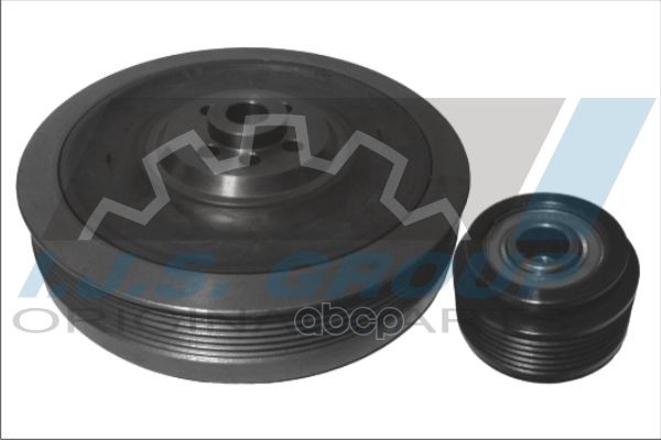 Шкив Коленвала Audi A6 2.5 Tdi 94-97  Vw Crafter 30-50 2.5 Tdi 06-  Volvo S70/S80/850 2.5 Tdi 95-06 (Комплект - Шкив С Муфтой...