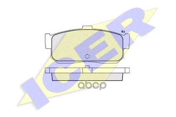 Колодки торм.дисковые Icer арт. 140876