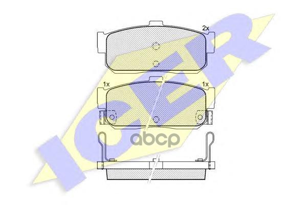 Колодки Торм.дисковые Задн. Icer арт. 140915