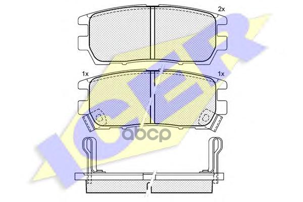 Колодки торм.дисковые Icer арт. 140980