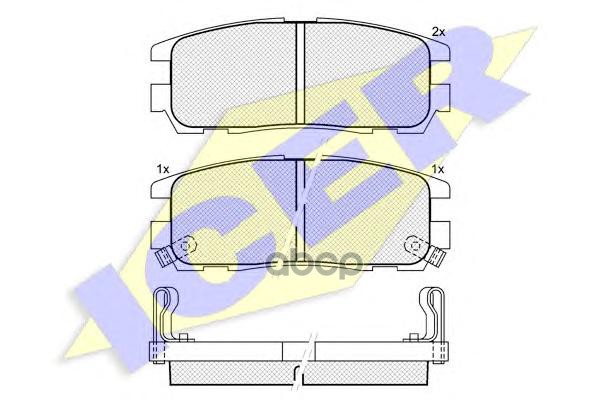 Колодки торм.дисковые Icer арт. 140991