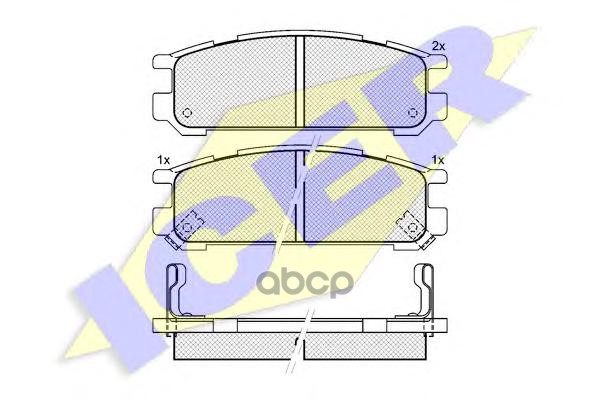 Колодки задние ICER 181000 Icer арт. 181000