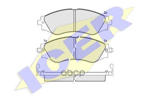 Колодки торм. дисков. Lanos  Nubira Icer арт. 181260