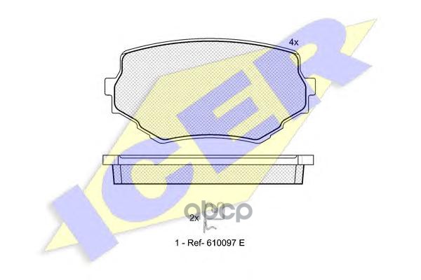 Колодки Передние Suzuki Grand/Vitara Icer 181319 Icer арт. 181319