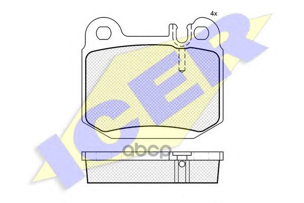 Колодки торм.дисковые Icer арт. 181391