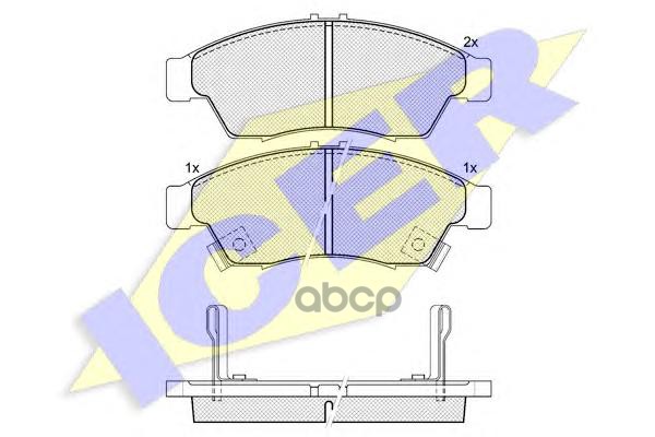 Колодки торм.дисковые Icer арт. 181453