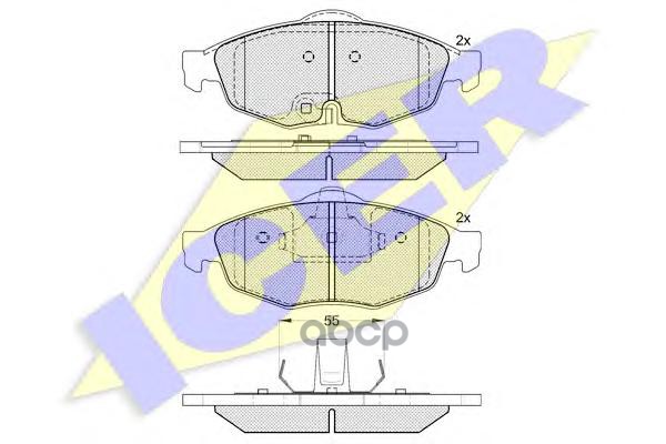Колодки Торм.дисковые Icer арт. 181559