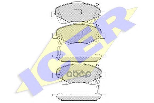 Колодки Торм. Диск. Avensis 03- Icer арт. 181573