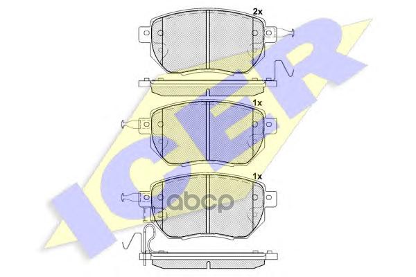 Колодки Передние Infiniti Fx45/35/Nissan Murano ->08 /Type Sumitomo Icer 181696 Icer арт. 181696