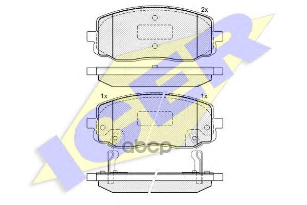 Колодки Передние Kia Picanto Icer 181709 Icer арт. 181709