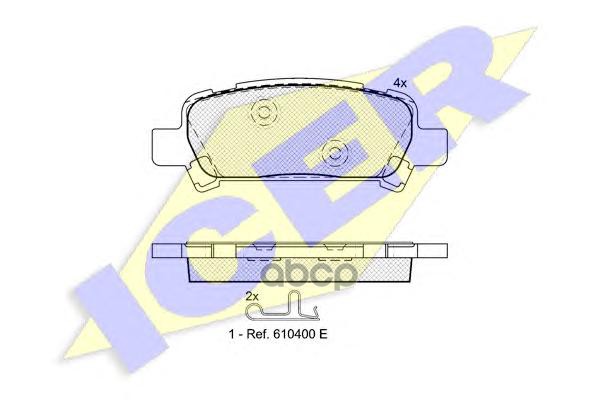Колодки торм.дисковые Icer арт. 181736