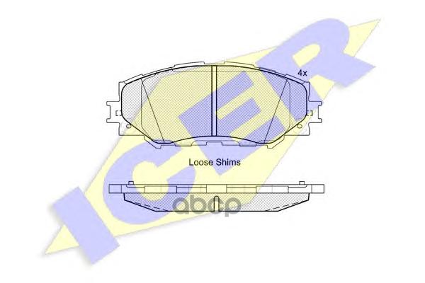 Колодки торм диск. RAV 4 III  2.4i L Icer арт. 181760