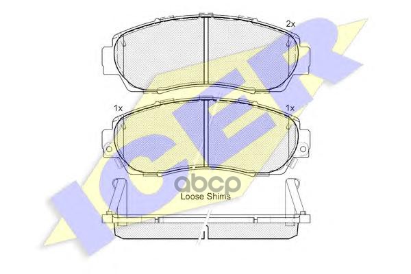 Колодки торм.диск. CR-V III i-VTEC  2.2 i-CTDi Icer арт. 181811