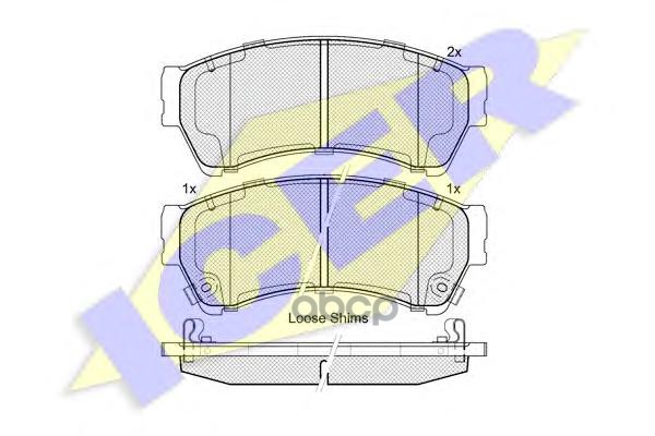 Колодки торм.диск. Mazda 6 (07-) Icer арт. 181868