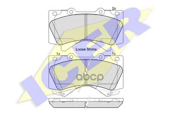 Колодки торм.диск. Land Cruiser 150 Icer арт. 181874