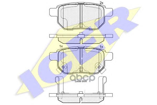 Колодки торм. TOYOTA AURIS2.0 D-4D  2.2 D(07-) Icer арт. 181899