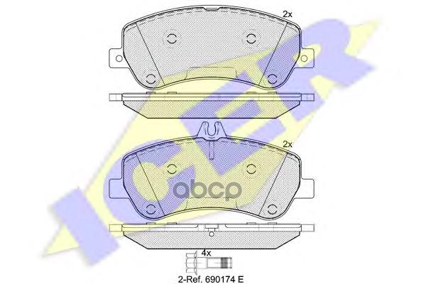 Колодки торм. диск. GLK-class Icer арт. 181917