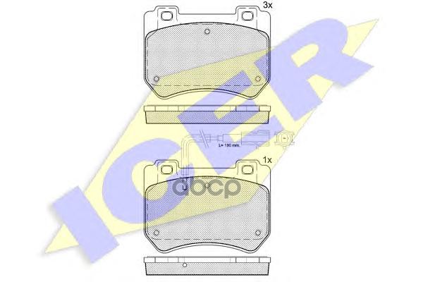 Колодки торм.диск.  Alfa 159 Berlina/Sportwagon 1.8 MPI  1.8 TBi  1.9 JTDM 16V  1.9 JTDM 8V  1.9 JTS Icer арт. 181932