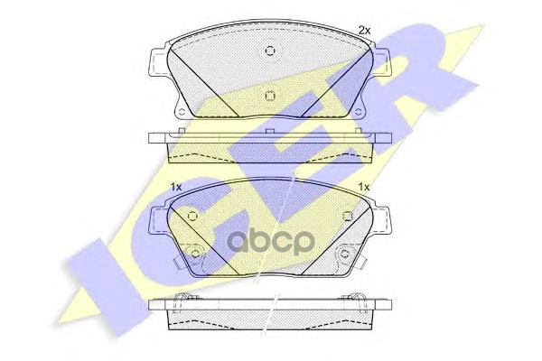 Колодки тром диск. Chevrolet Cruze Icer арт. 181939-202