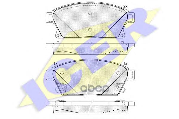 Колодки торм. дисковые Icer арт. 181939