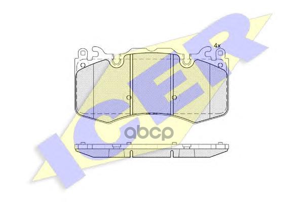 Колодки торм. диск. Range Rover Sport Icer арт. 181956