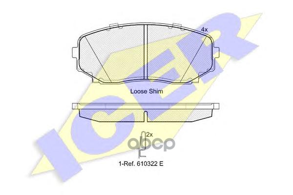 Колодки торм. диск. Mazda CX-7 (07-) Icer арт. 181962