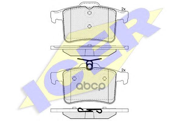 Колодки торм.диск. XF 5.0 Supercharged Icer арт. 181981