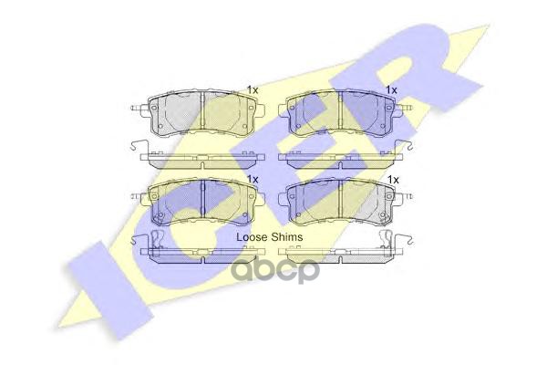 Колодки торм.дисковые Icer арт. 182052