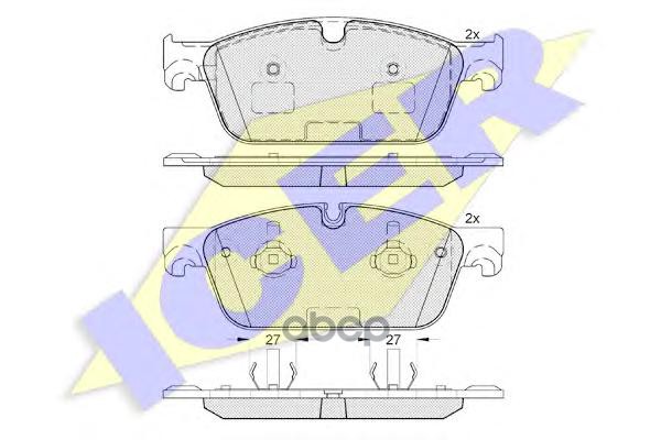 Колодки Торм. Дисковые Icer арт. 182105