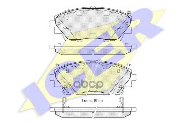 Колодки Торм. Передн.mazda 3 (Bm) (09/13-) Icer арт. 182171