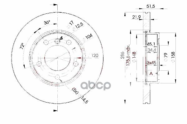 Диск тормозной Icer арт. 78bd0674